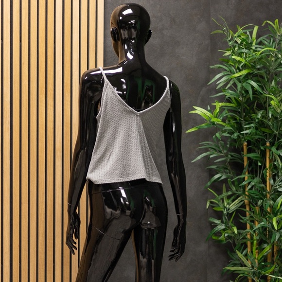 Wild Fable Gray Knit Tank Top, Size M - Picture 2 of 4